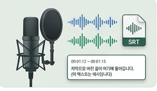 음성 녹음 및 자막